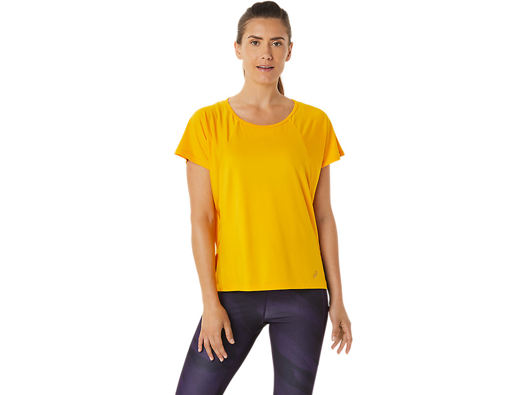 Dámské Tričko Asics Side Slit Sleeve Žluté | 9307-MIHTD