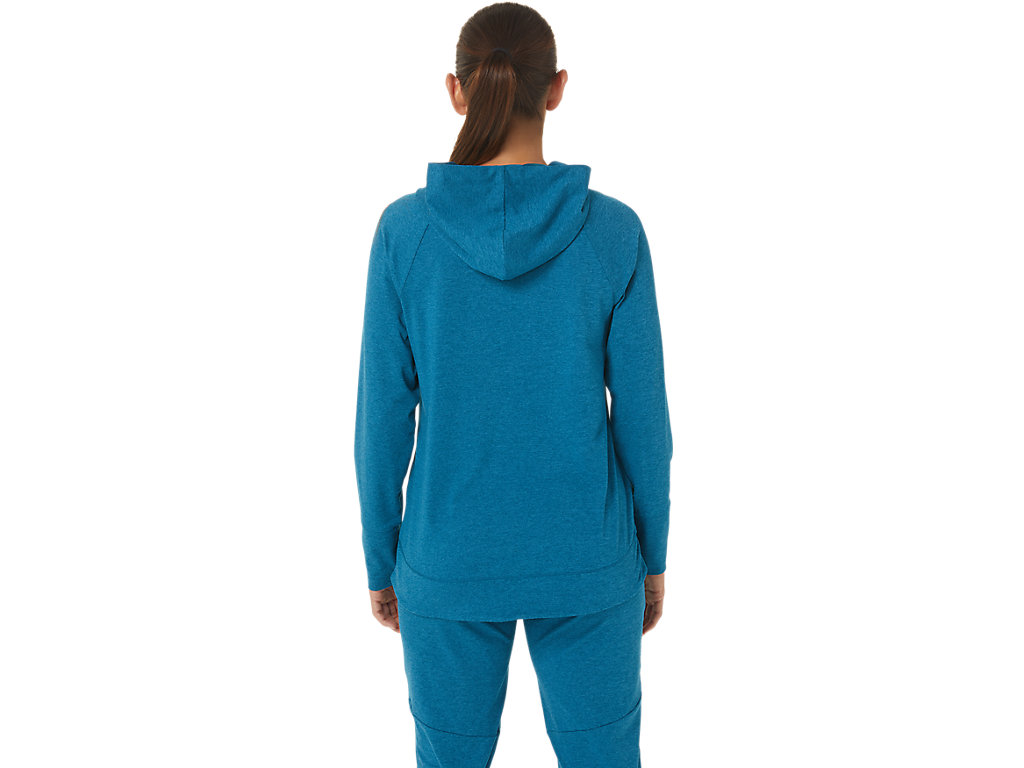 Dámské Tričko Asics Tech Pullover Tmavě Tyrkysové | 5274-TGERS