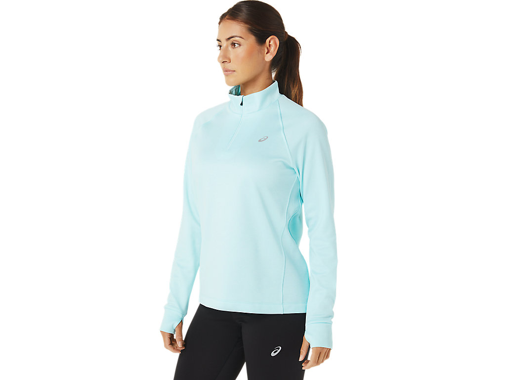 Dámské Tričko Asics Thermopolis 1/4 Zip Blankyt | 9175-XROCF