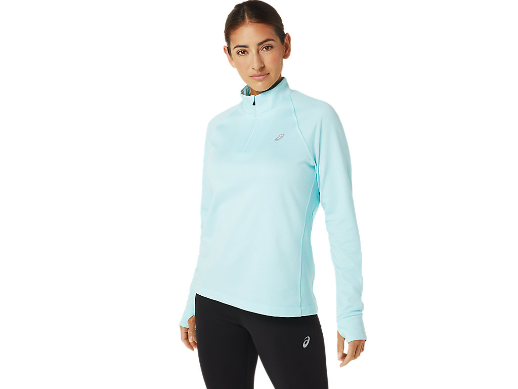 Dámské Tričko Asics Thermopolis 1/4 Zip Blankyt | 9175-XROCF