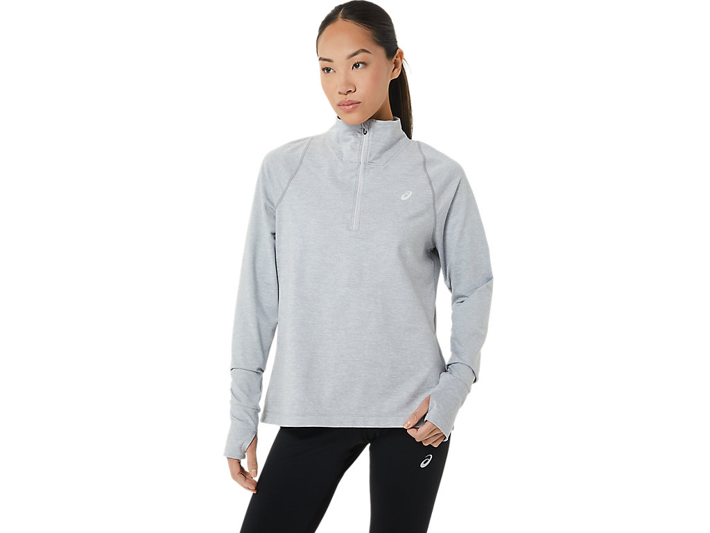 Dámské Tričko Asics Thermopolis Half Zip Světle Šedé | 3971-FNEAZ