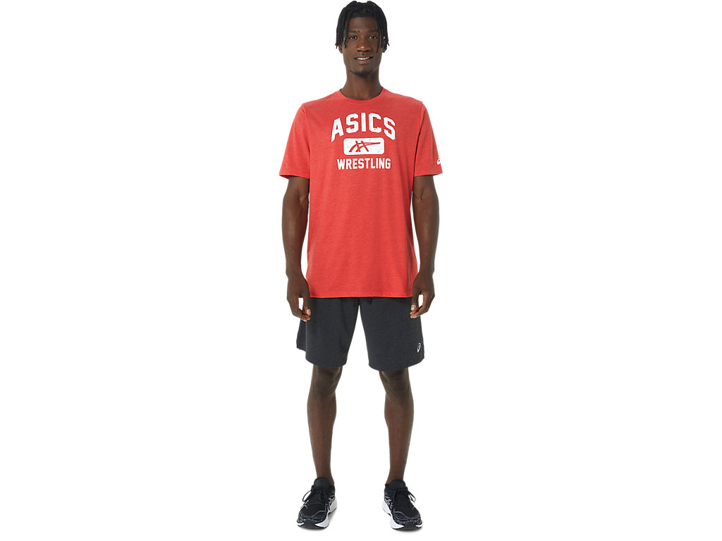 Dámské Tričko Asics Unisex Wrestling Grafická Tee Červené | 0423-ZVGWK