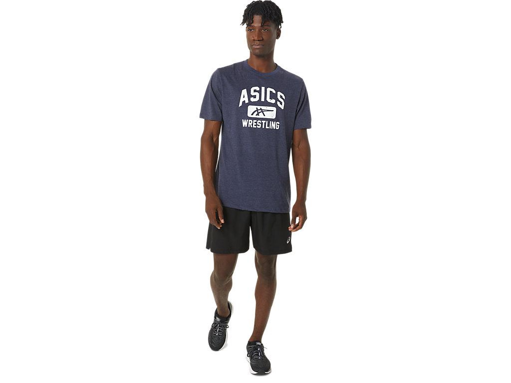 Dámské Tričko Asics Unisex Wrestling Grafická Tee Tmavě Blankyt | 4730-USCFA