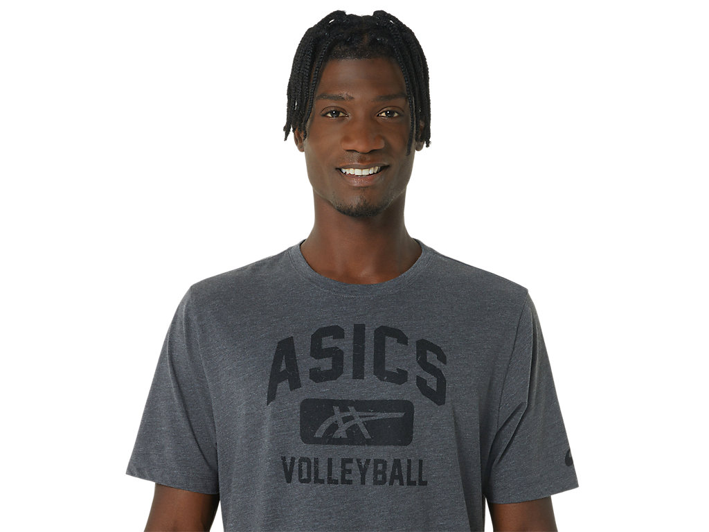 Dámské Tričko Asics Volleyball Grafická Tee Tmavě Šedé | 2569-TFICL