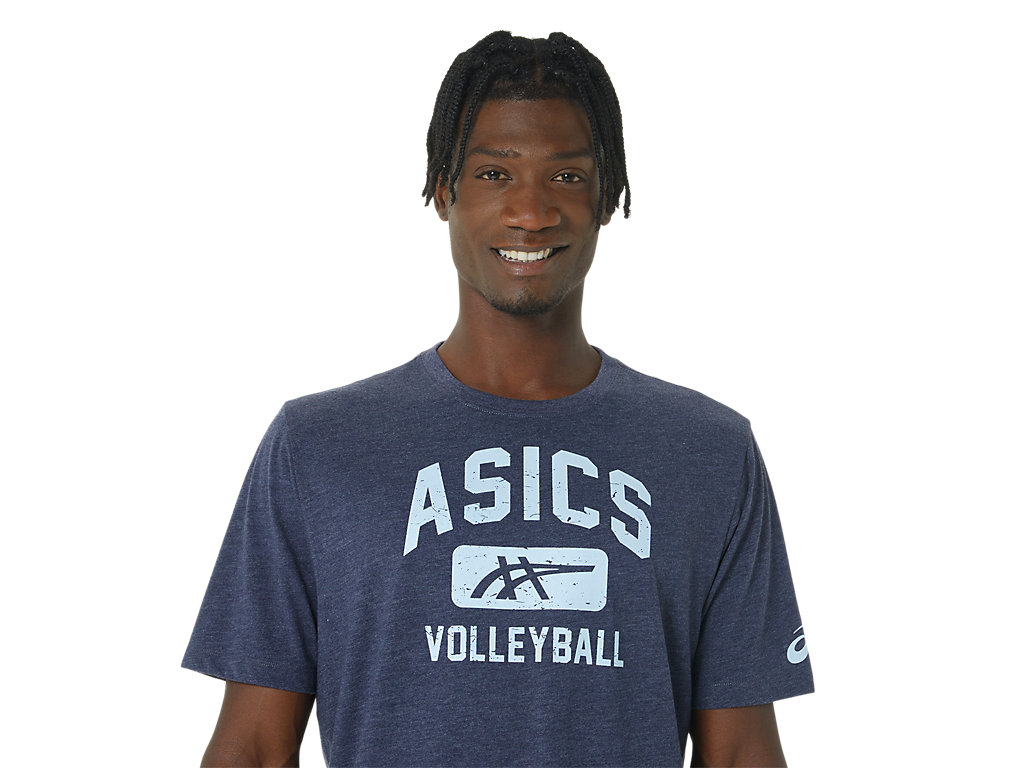 Dámské Tričko Asics Volleyball Grafická Tee Tmavě Blankyt | 3984-ZUCWI