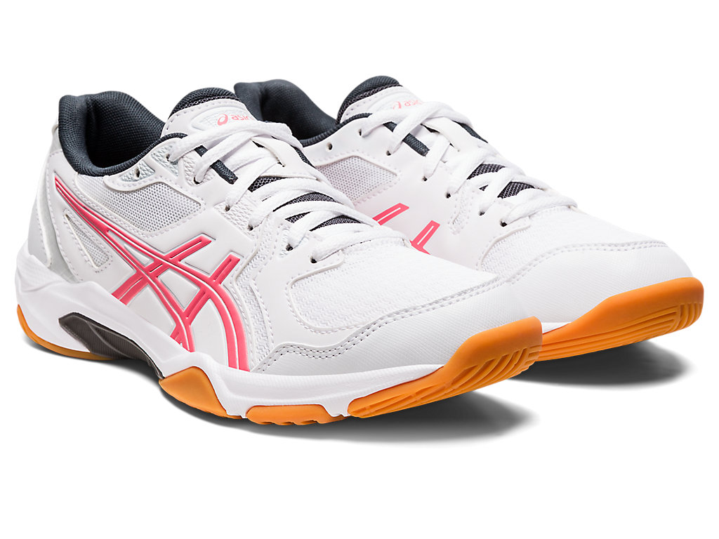 Dámské Volejbalové Boty Asics Gel-Rocket 10 Bílé Růžové | 4537-NBOMX