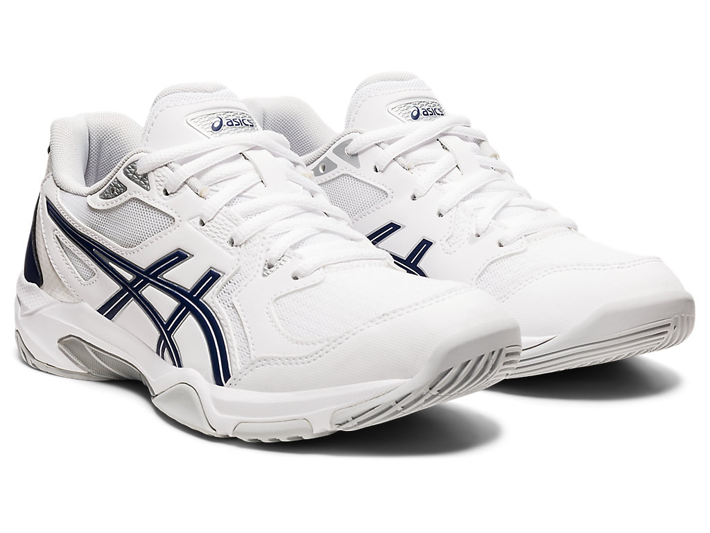 Dámské Volejbalové Boty Asics Gel-Rocket 10 Bílé Tmavě Blankyt | 6134-VCLBN