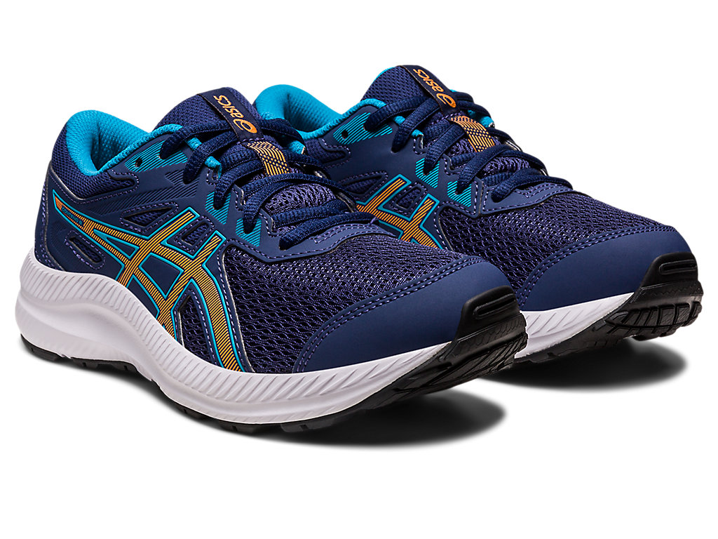 Dětské Running Shoes Asics Contend 8 Grade School Indigo Blankyt Oranžové Koralove | 6975-MKHSJ