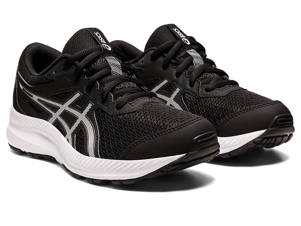 Dětské Running Shoes Asics Contend 8 Grade School Černé Bílé | 8731-KJCZW