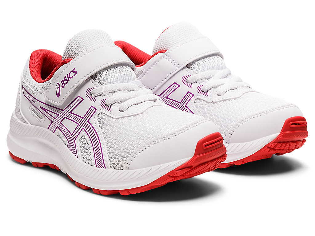 Dětské Running Shoes Asics Contend 8 Pre-School Bílé Fialové | 4079-OQDAT