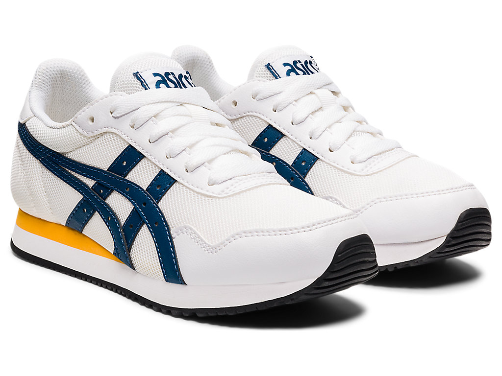 Dětské Sneakers Asics Tiger Runner Grade School Bílé Světle Indigo | 5284-HLSGR