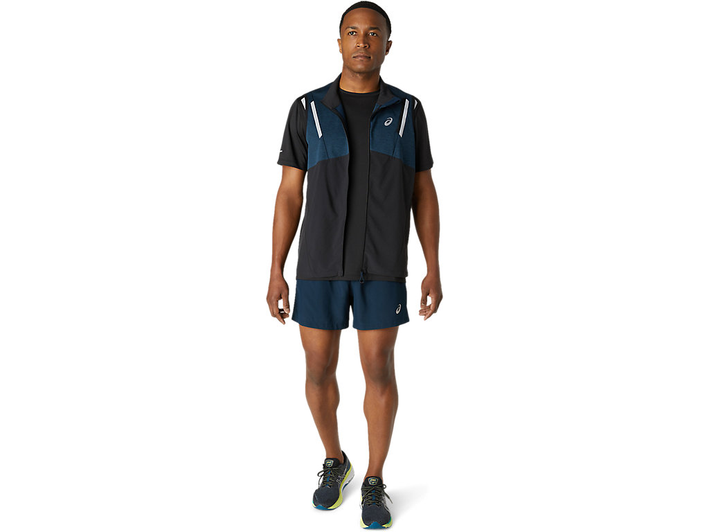 Pánské Bundy Asics Lite-Show Vest Blankyt Černé | 4381-DKLBY