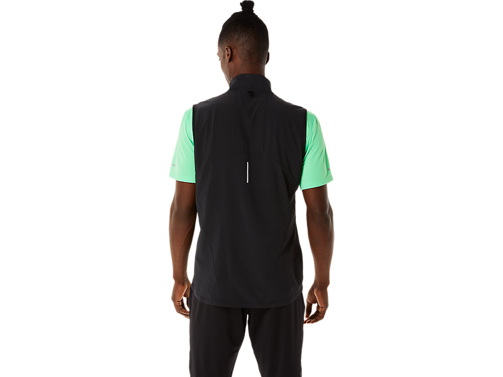 Pánské Bundy Asics Lite-Show Vest Černé Černé | 0386-XRBZF