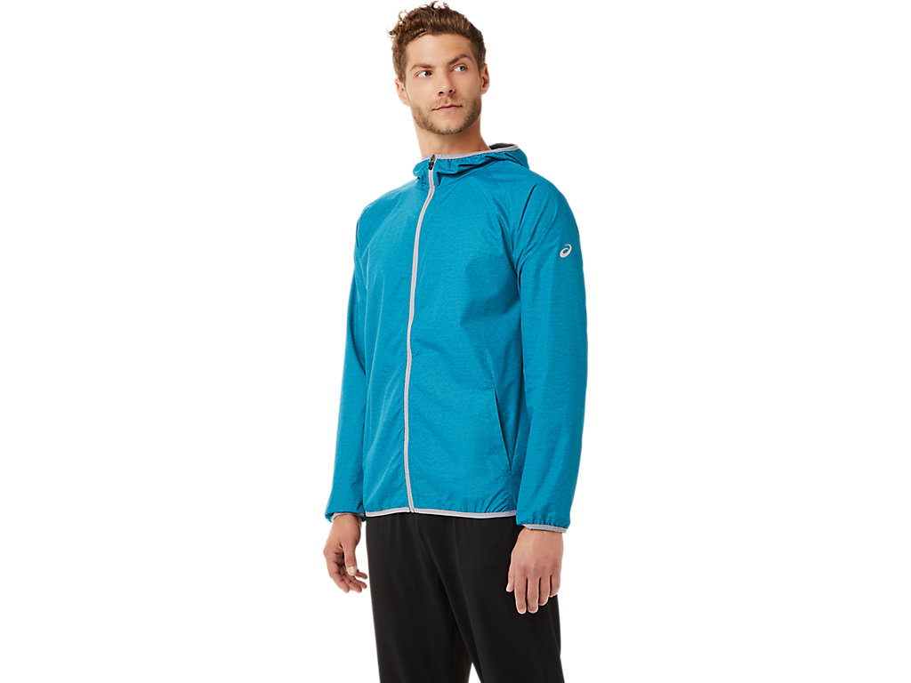 Pánské Bundy Asics Packable Tyrkysové Blankyt | 3619-OWHFL