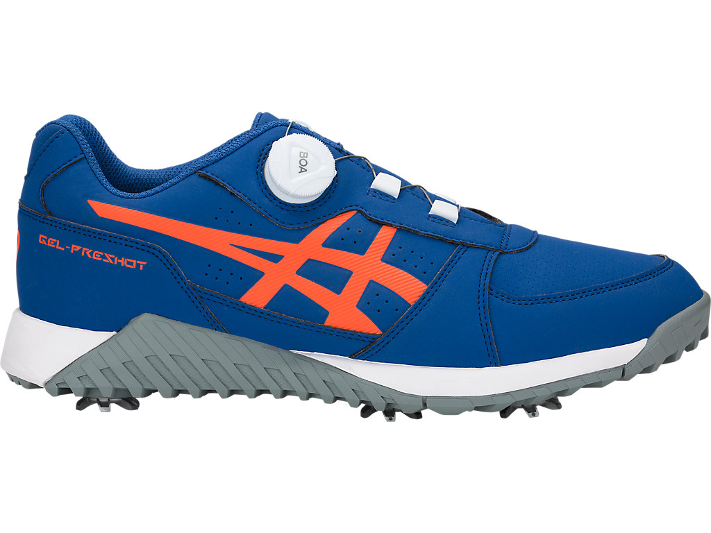 Pánské Golfové Boty Asics Gel-Preshot Boa Královská Modrá Oranžové | 9758-VQIYU