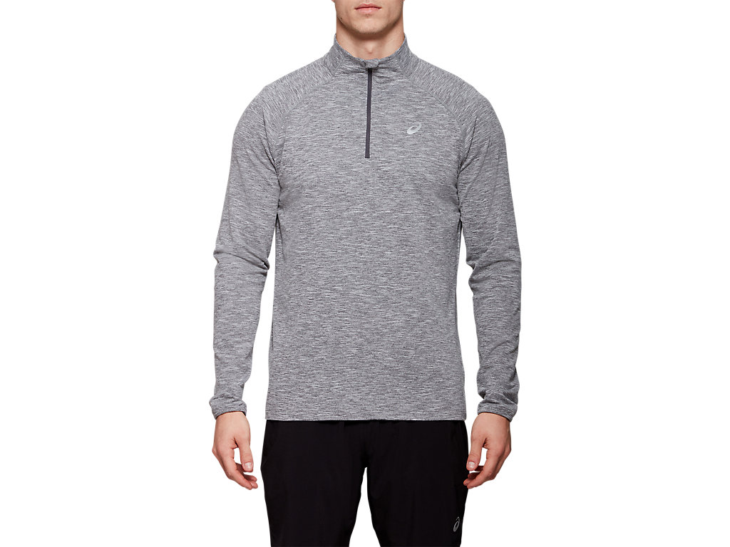 Pánské Mikiny S Kapucí Asics Dorai Quarter Zip Tmavě Šedé | 5389-JFLUH