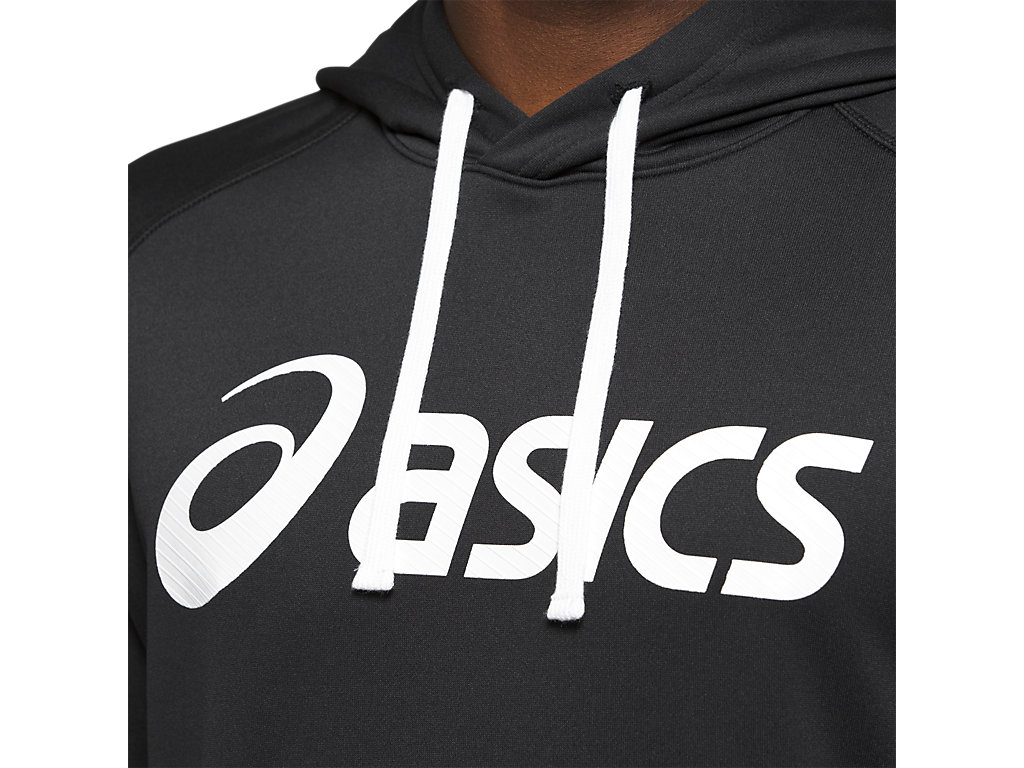 Pánské Mikiny S Kapucí Asics French Terry Černé Bílé | 8764-JWTCX