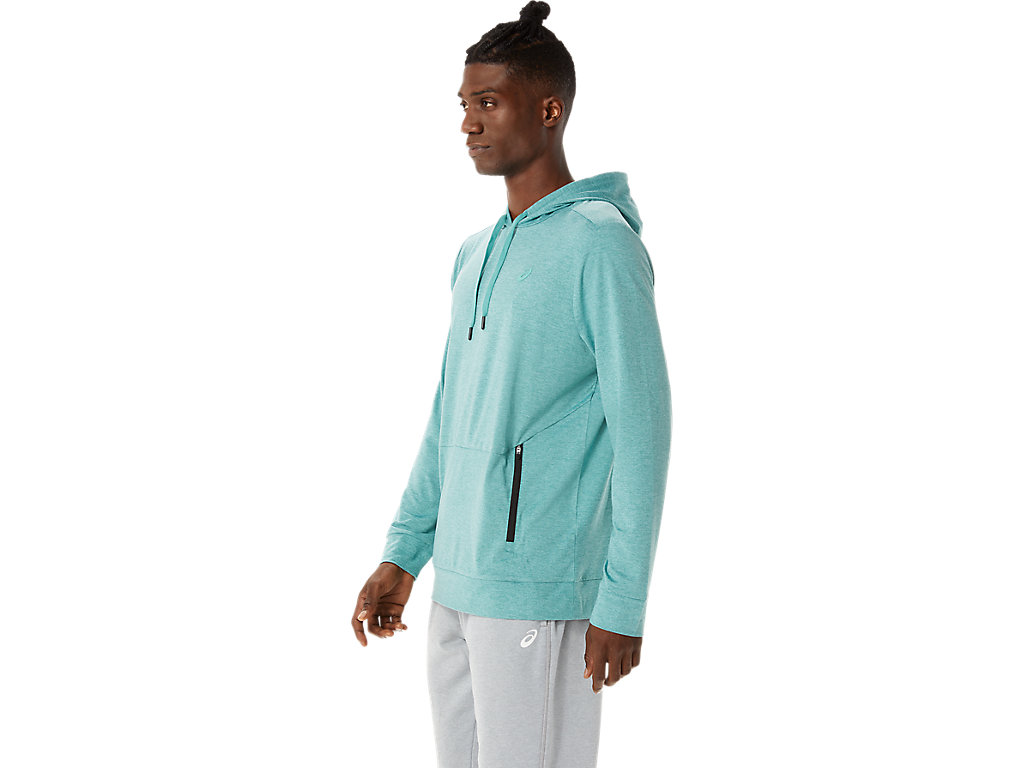 Pánské Mikiny S Kapucí Asics Tech Pullover Olivy Zelené | 3690-MTIGP