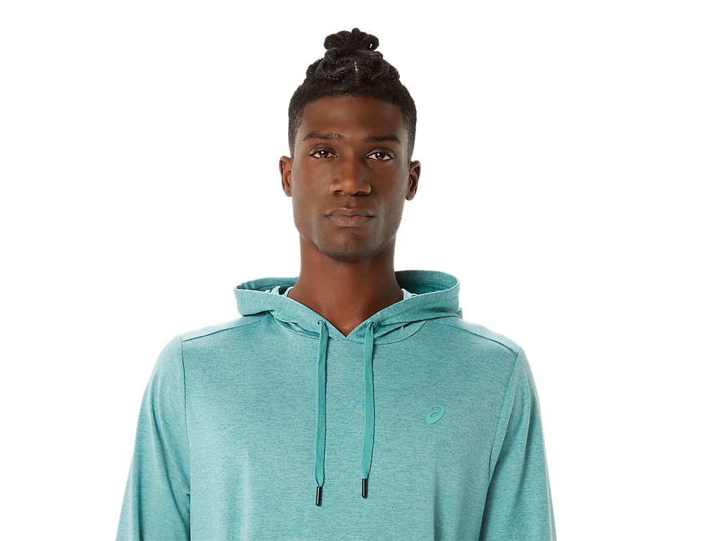 Pánské Mikiny S Kapucí Asics Tech Pullover Olivy Zelené | 3690-MTIGP