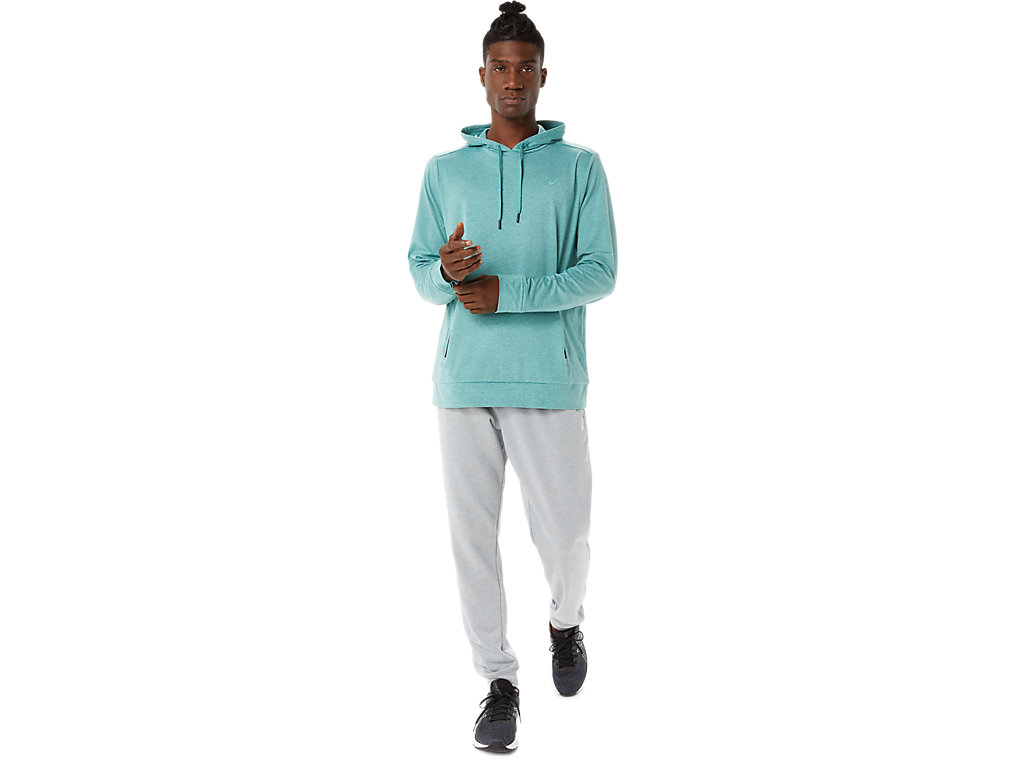 Pánské Mikiny S Kapucí Asics Tech Pullover Olivy Zelené | 3690-MTIGP