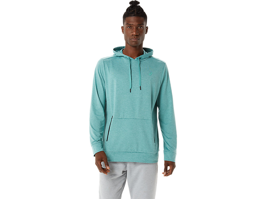 Pánské Mikiny S Kapucí Asics Tech Pullover Olivy Zelené | 3690-MTIGP