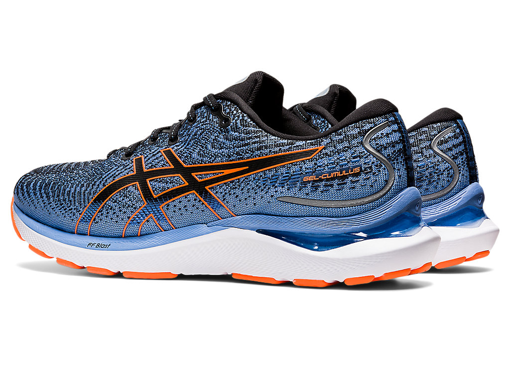 Pánské Running Shoes Asics Gel-Cumulus 24 Extra Široké Černé Oranžové | 5397-ALDJN