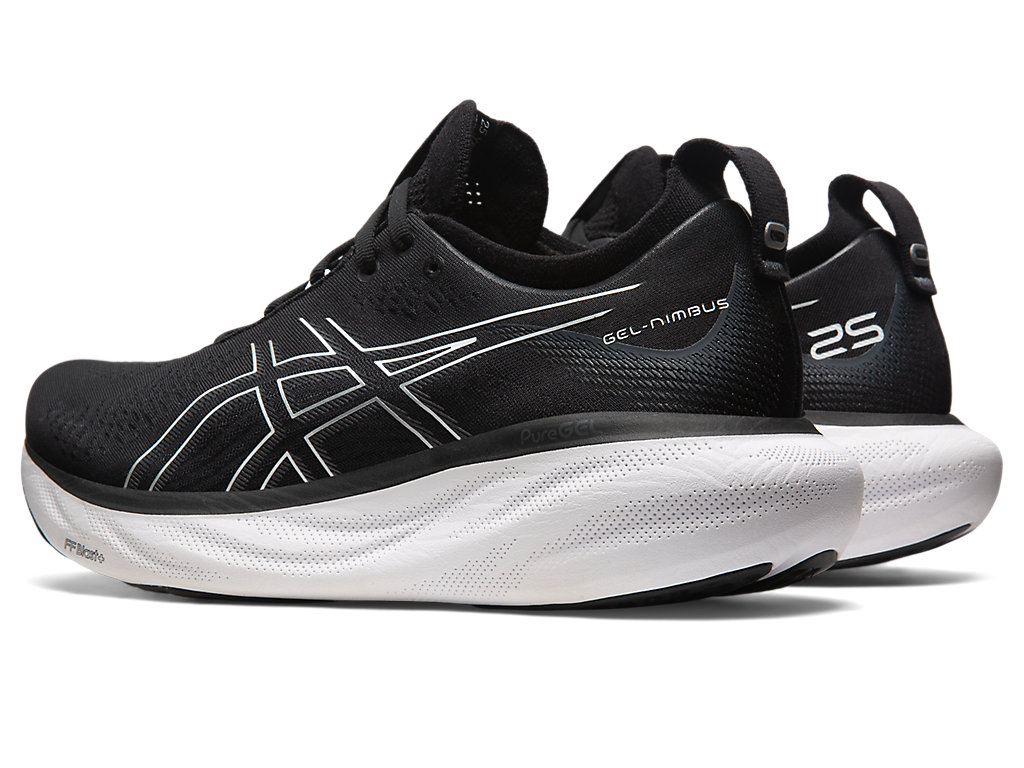 Pánské Running Shoes Asics Gel-Nimbus 25 Extra Široké Černé Stříbrné | 6728-ACOPI