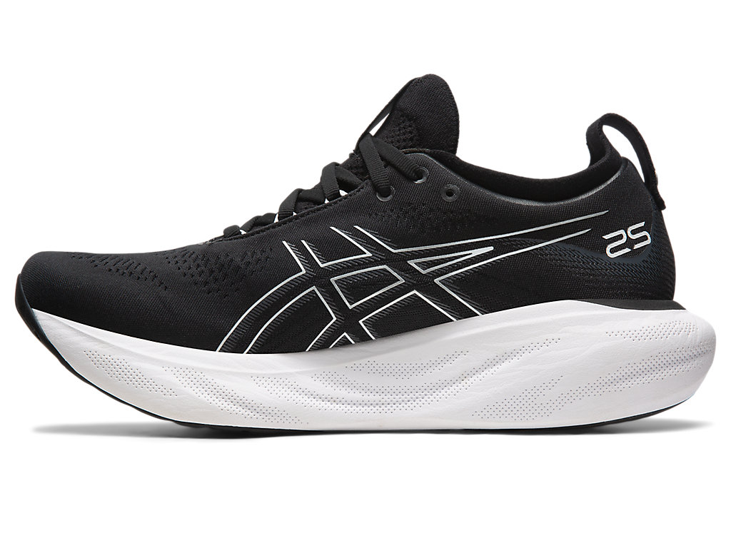 Pánské Running Shoes Asics Gel-Nimbus 25 Extra Široké Černé Stříbrné | 6728-ACOPI