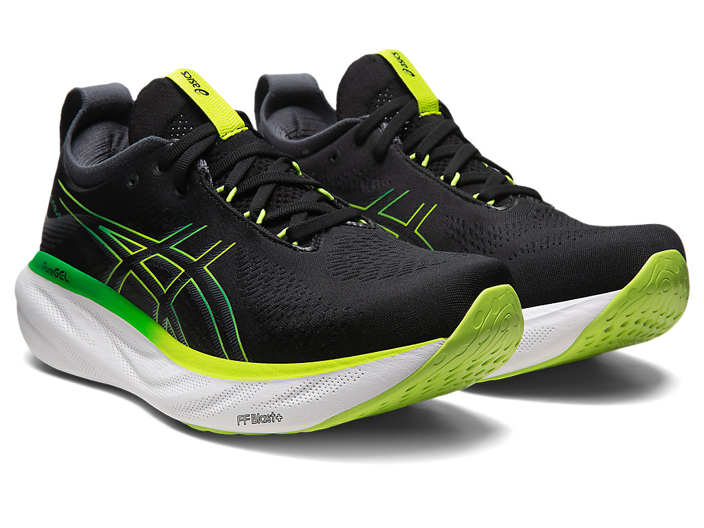 Pánské Running Shoes Asics Gel-Nimbus 25 Černé Světle Zelene | 9138-IXSEQ