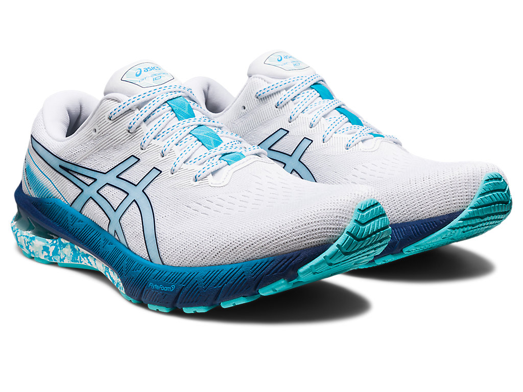 Pánské Running Shoes Asics Gt-2000 10 Bílé Mátově Zelená | 8740-TVULF