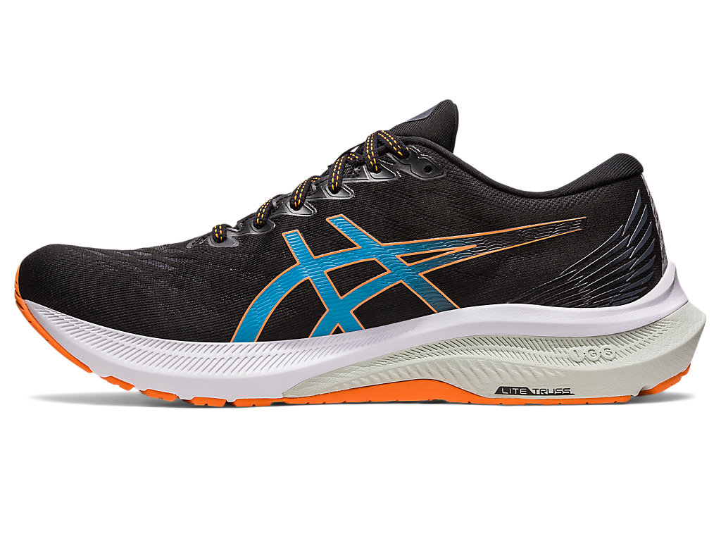 Pánské Running Shoes Asics Gt-2000 11 Extra Široké Černé Oranžové Koralove | 6351-ETLUJ