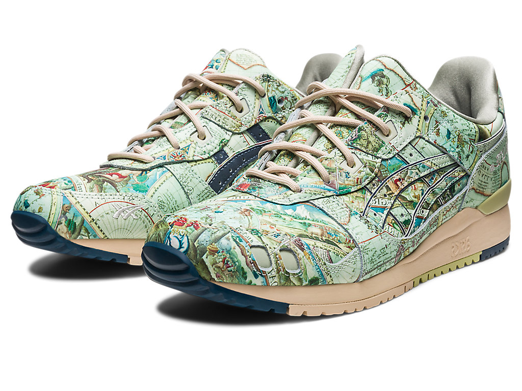 Pánské Sneakers Asics Atmos X Gel-Lyte Iii Og Zelene Blankyt | 2436-NCLPT