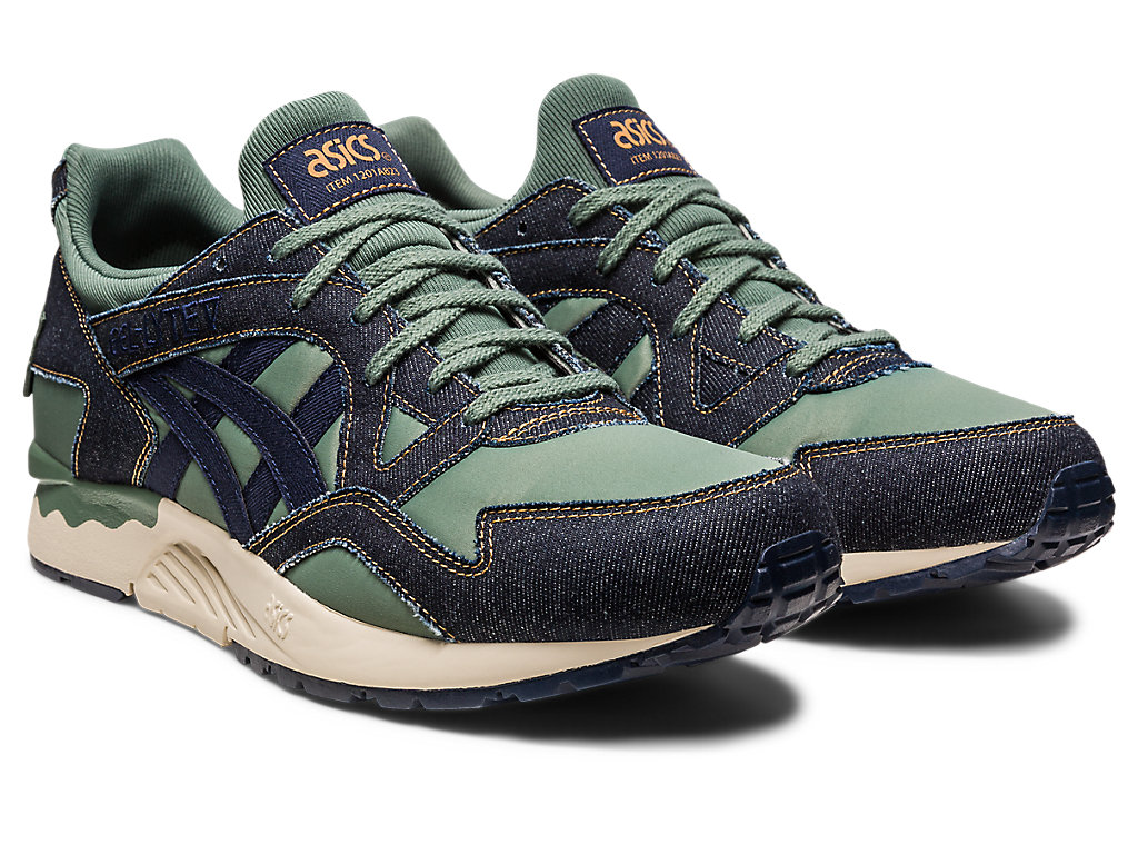 Pánské Sneakers Asics Gel-Lyte V Modern Patchwork Tmavě Zelene | 0871-CZYLR