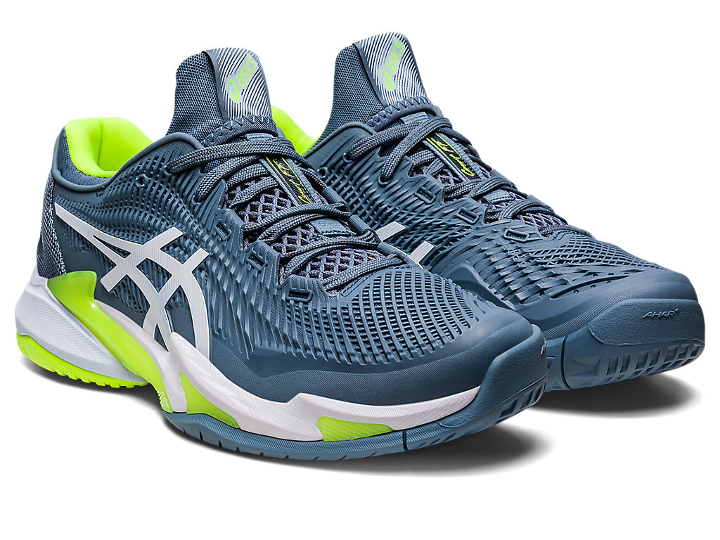 Pánské Tenisové Boty Asics Court Ff 3 Šedé Blankyt Bílé | 6135-ZIRJO