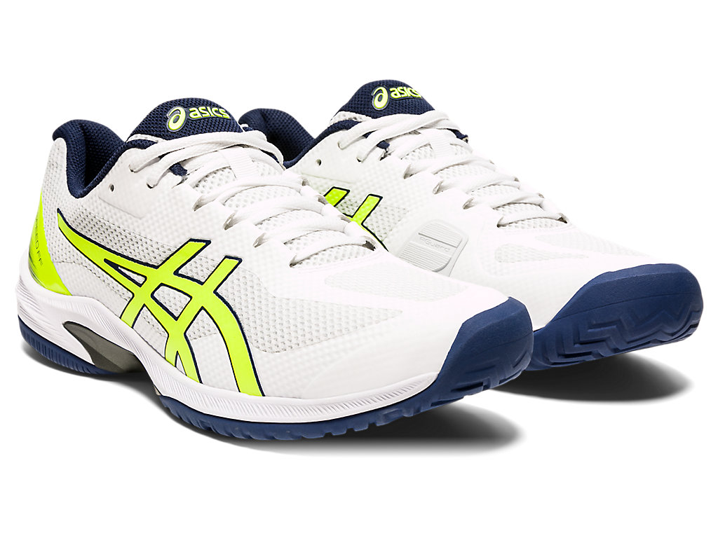 Pánské Tenisové Boty Asics Court Speed Ff Bílé Žluté | 0831-LRYNW