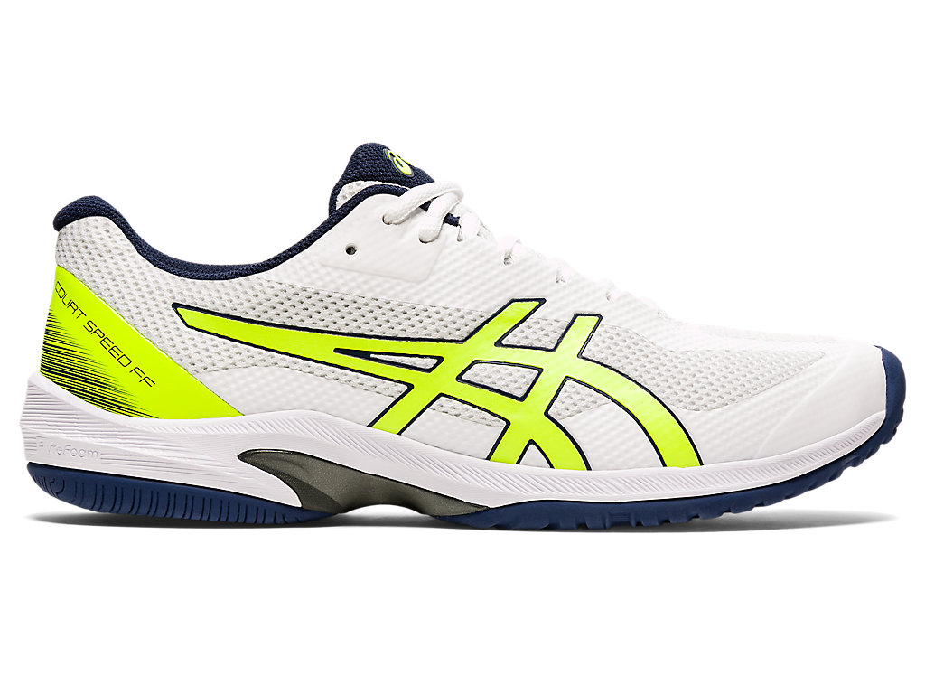 Pánské Tenisové Boty Asics Court Speed Ff Bílé Žluté | 0831-LRYNW