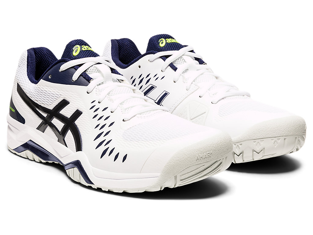 Pánské Tenisové Boty Asics Gel-Challenger 12 Bílé Tmavě Blankyt | 1746-TSWAU