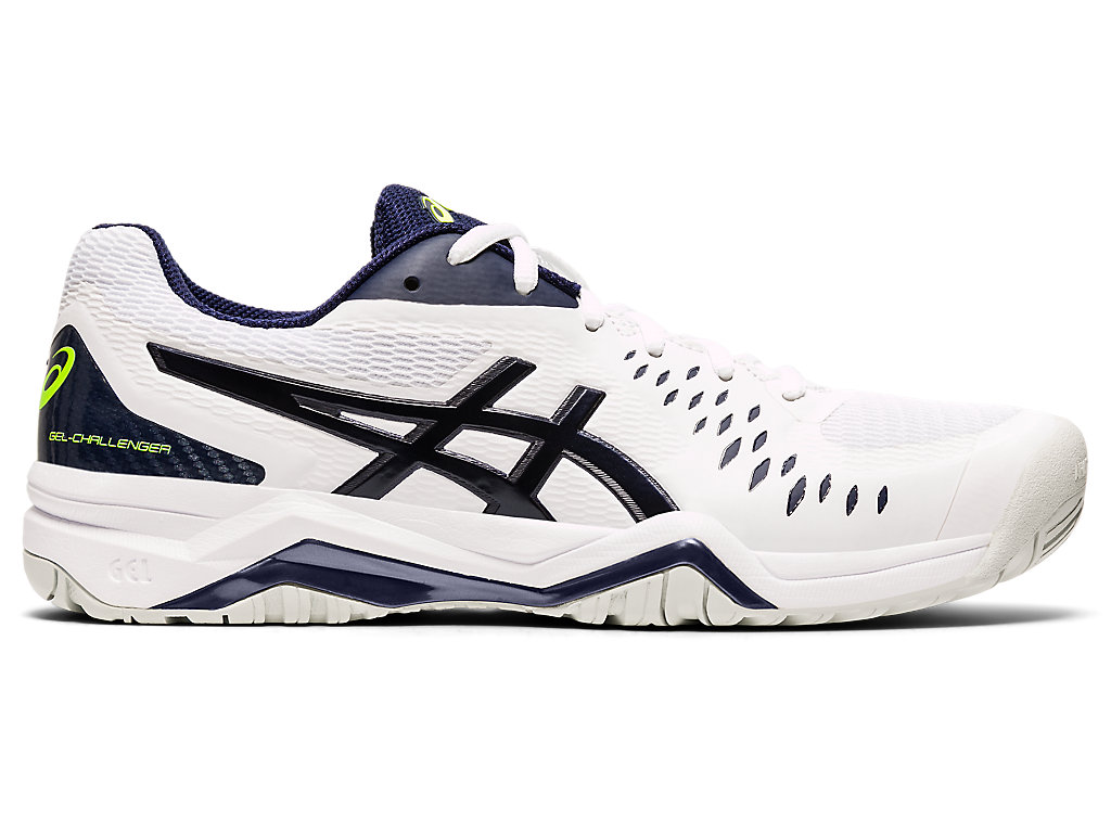 Pánské Tenisové Boty Asics Gel-Challenger 12 Bílé Tmavě Blankyt | 1746-TSWAU