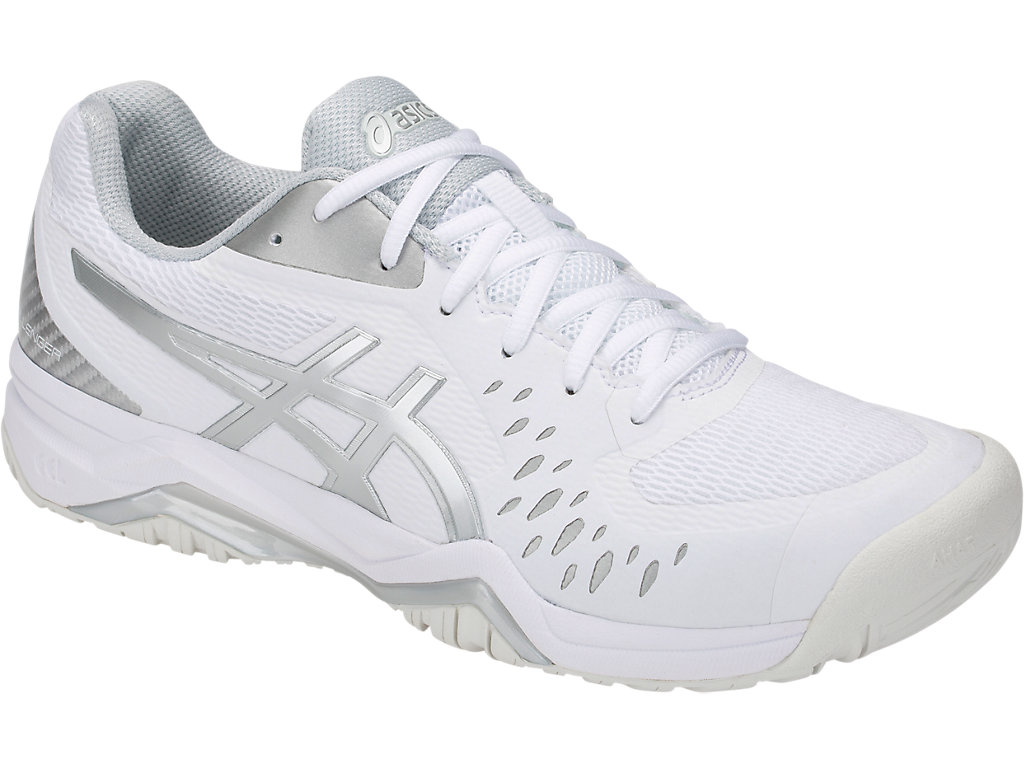 Pánské Tenisové Boty Asics Gel-Challenger 12 Bílé Stříbrné | 8725-FPGJR