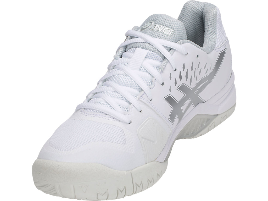 Pánské Tenisové Boty Asics Gel-Challenger 12 Bílé Stříbrné | 8725-FPGJR