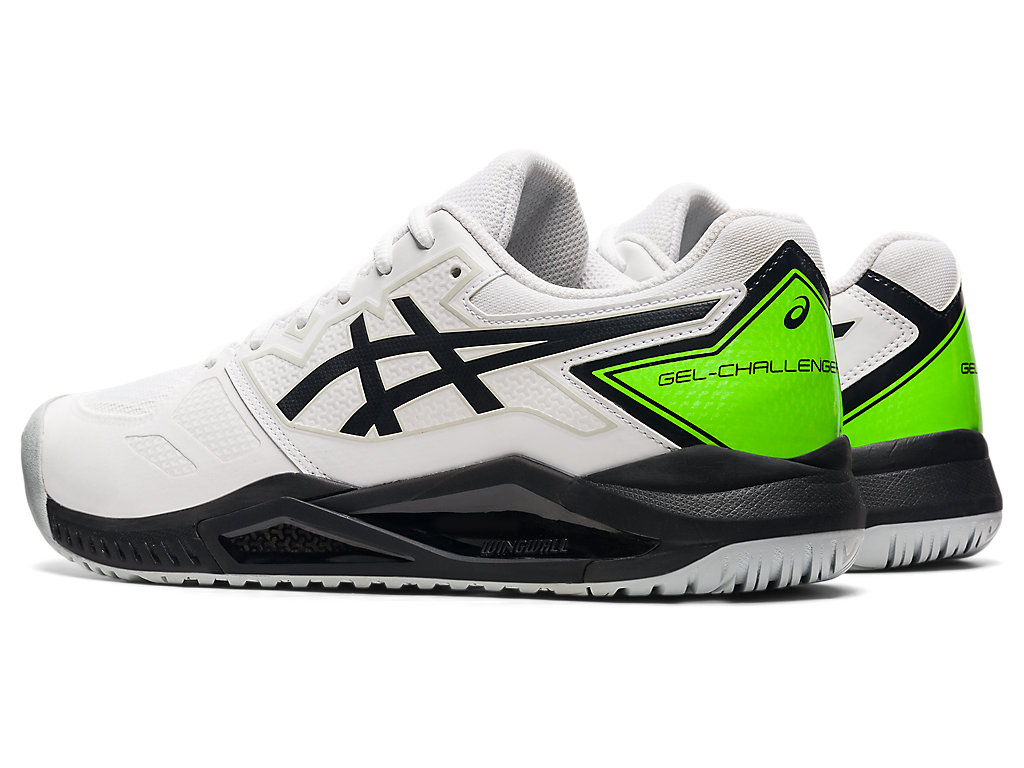 Pánské Tenisové Boty Asics Gel-Challenger 13 Bílé Zelene | 9782-HIXKV