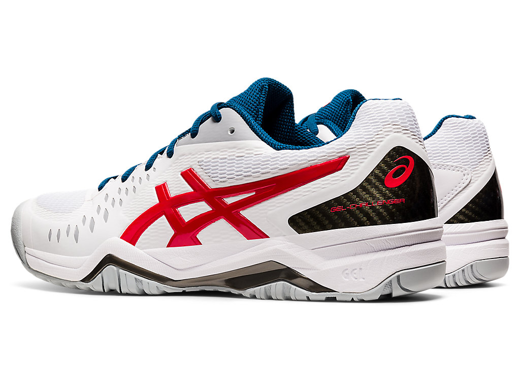 Pánské Tenisové Boty Asics Gel-Challenger 12 Bílé Červené | 9852-YGJWF