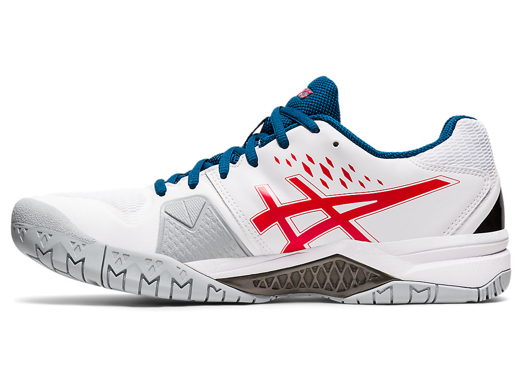 Pánské Tenisové Boty Asics Gel-Challenger 12 Bílé Červené | 9852-YGJWF