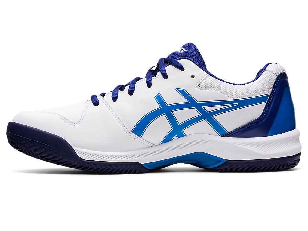 Pánské Tenisové Boty Asics Gel-Dedicate 7 Clay Bílé Blankyt | 4581-UEGQP