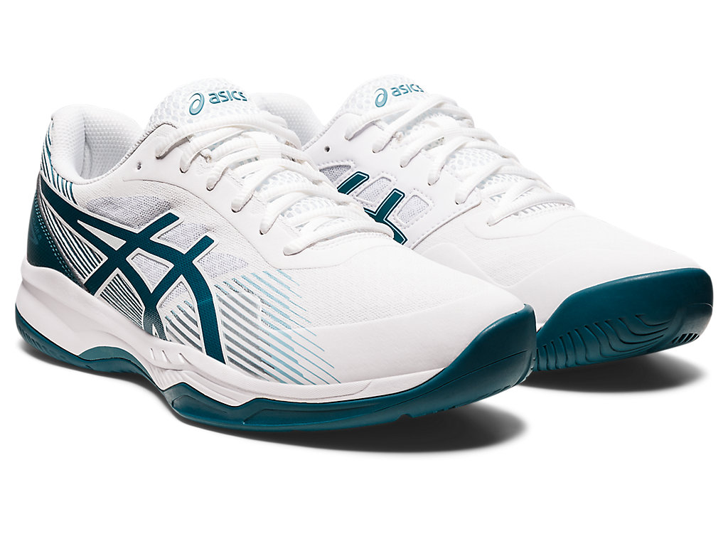 Pánské Tenisové Boty Asics Gel-Game 8 Bílé Tmavě Zelene | 3617-ZLJDF