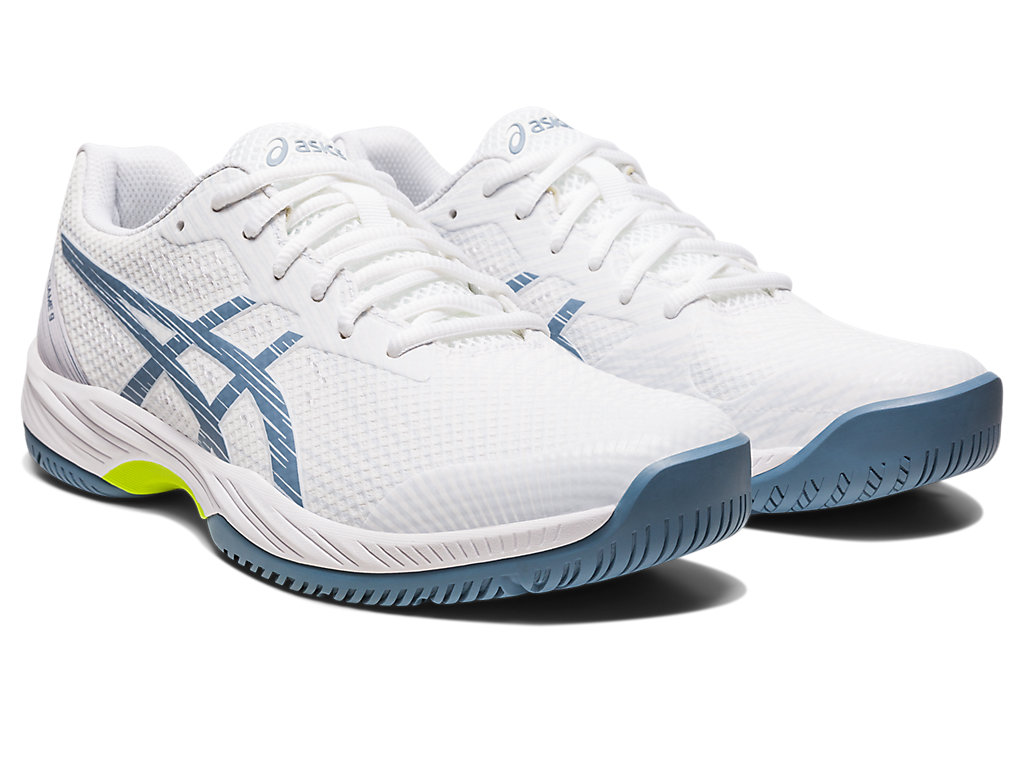 Pánské Tenisové Boty Asics Gel-Game 9 Bílé Šedé Blankyt | 7965-BAREC