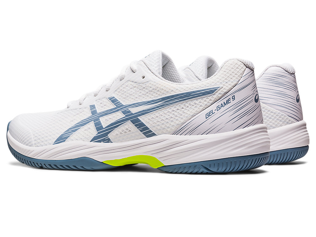 Pánské Tenisové Boty Asics Gel-Game 9 Bílé Šedé Blankyt | 7965-BAREC