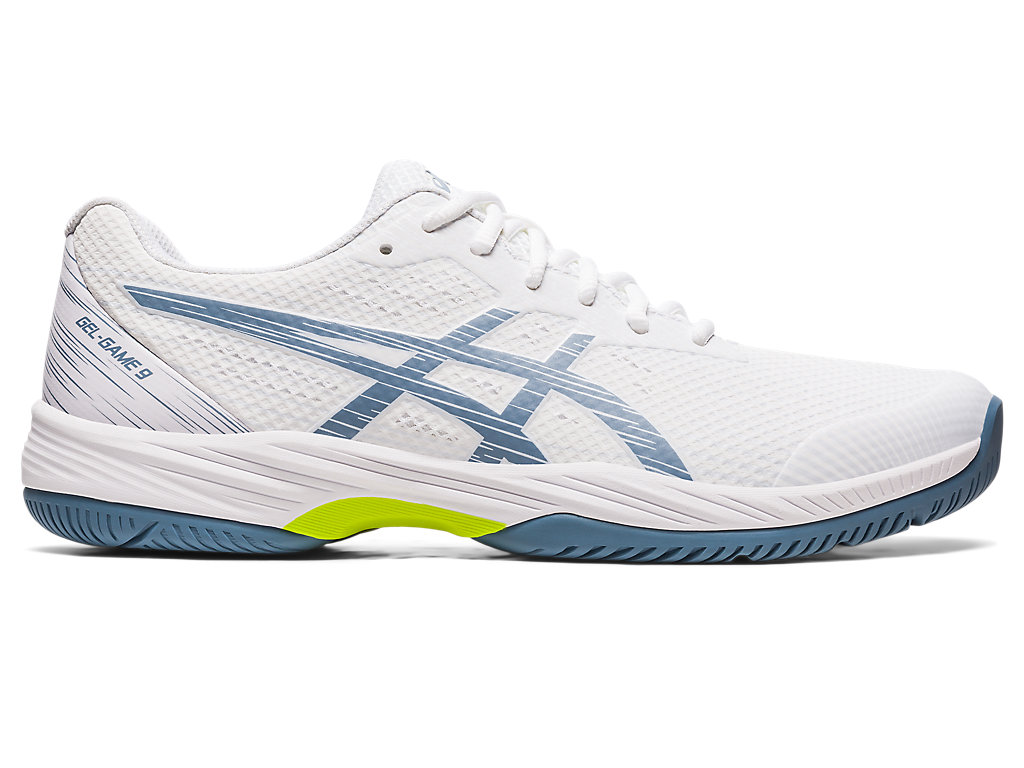 Pánské Tenisové Boty Asics Gel-Game 9 Bílé Šedé Blankyt | 7965-BAREC