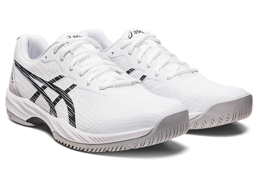 Pánské Tenisové Boty Asics Gel-Game 9 Bílé Černé | 9250-NXQUC