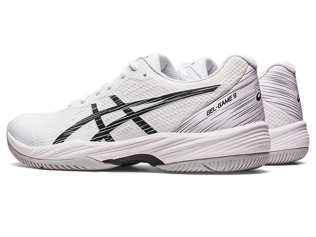 Pánské Tenisové Boty Asics Gel-Game 9 Bílé Černé | 9250-NXQUC